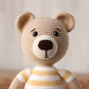 Mr. Crochet Teddy Bear PDF Crochet Bear PDF Teddy Bear Crochet Pattern Amigurumi Teddy Bear PDF Teddy Bear Crochet Toy Pattern image 4