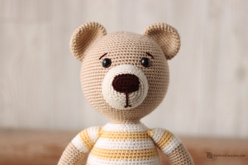Mr. Crochet Teddy Bear PDF Crochet Bear PDF Teddy Bear Crochet Pattern Amigurumi Teddy Bear PDF Teddy Bear Crochet Toy Pattern image 4
