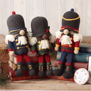 Crochet Nutcracker Gnome PATTERN | Nutcracker Gnome PDF | Christmas Nutcracker Crochet Pattern | Nutcracker Amigurumi Pattern | Nutcracker