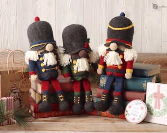 Crochet Nutcracker Gnome PATTERN | Nutcracker Gnome PDF | Christmas Nutcracker Crochet Pattern | Nutcracker Amigurumi Pattern | Nutcracker