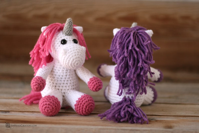 Small Animal Collection: Crochet Horse, Crochet Unicorn, Crochet Zebra Crochet Zebra PDF Crochet Unicorn PDF Crochet Horse PDF image 5