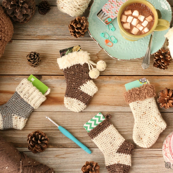 Gift Card Stockings Pattern | Crochet Stockings Pattern | Christmas Stockings Pattern | Small Stocking Patterns | Stocking Pattern PDF