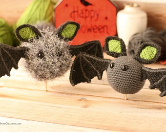 Amigurumi Crochet Bat Pattern | Halloween Ornament (PDF Pattern)