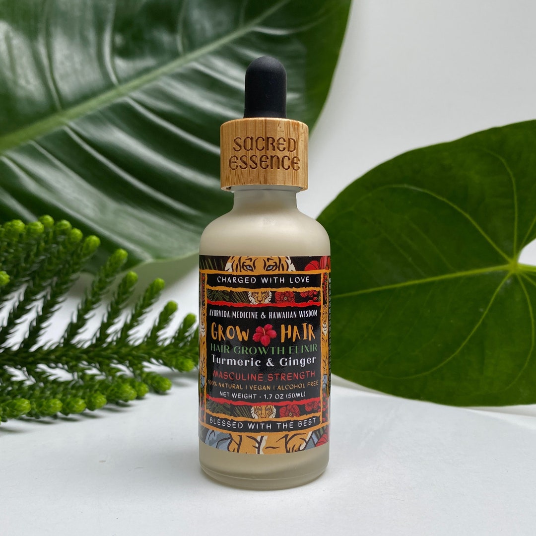 HAIR GROWTH ELIXIR Masculine Strength Faster Hair Growth, More Hair