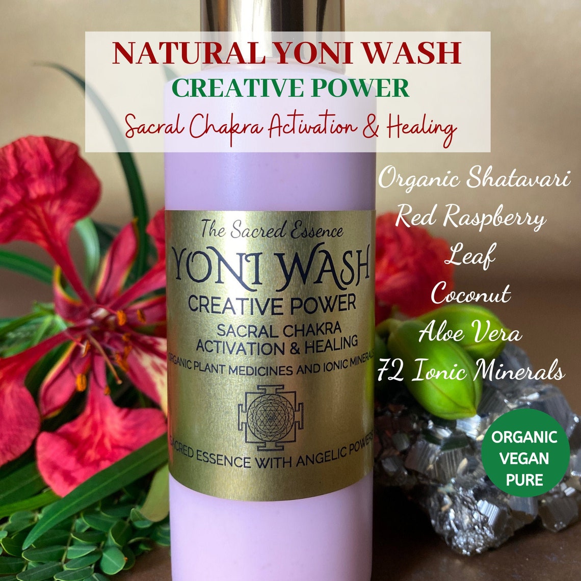 Yoni Wash Sacral Chakra Activation & Healing Gentle Yoni Etsy