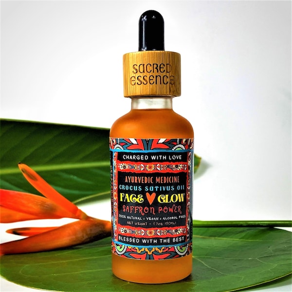 KASHMIR SAFFRON OIL | Crocus Sativus Oil | Kashmir Saffron Oil | Kumkumadi Oil | Kumkumadi Tailam | Ayurveda Face Oil | Natural Skin Oil