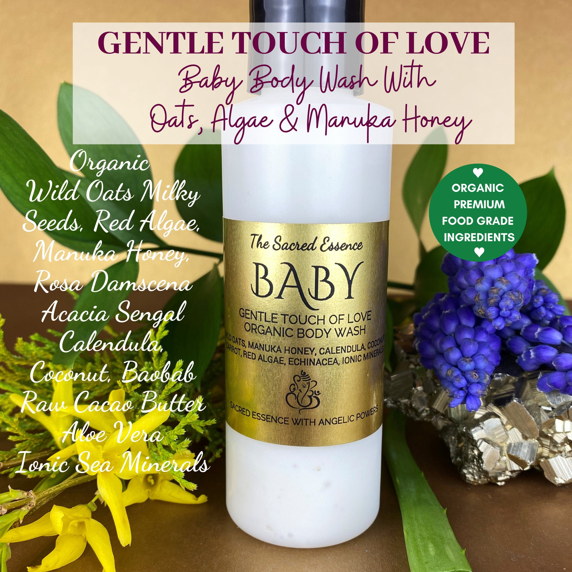 BABY BODY WASH Natural Body Wash For Children Organic Baby Etsy