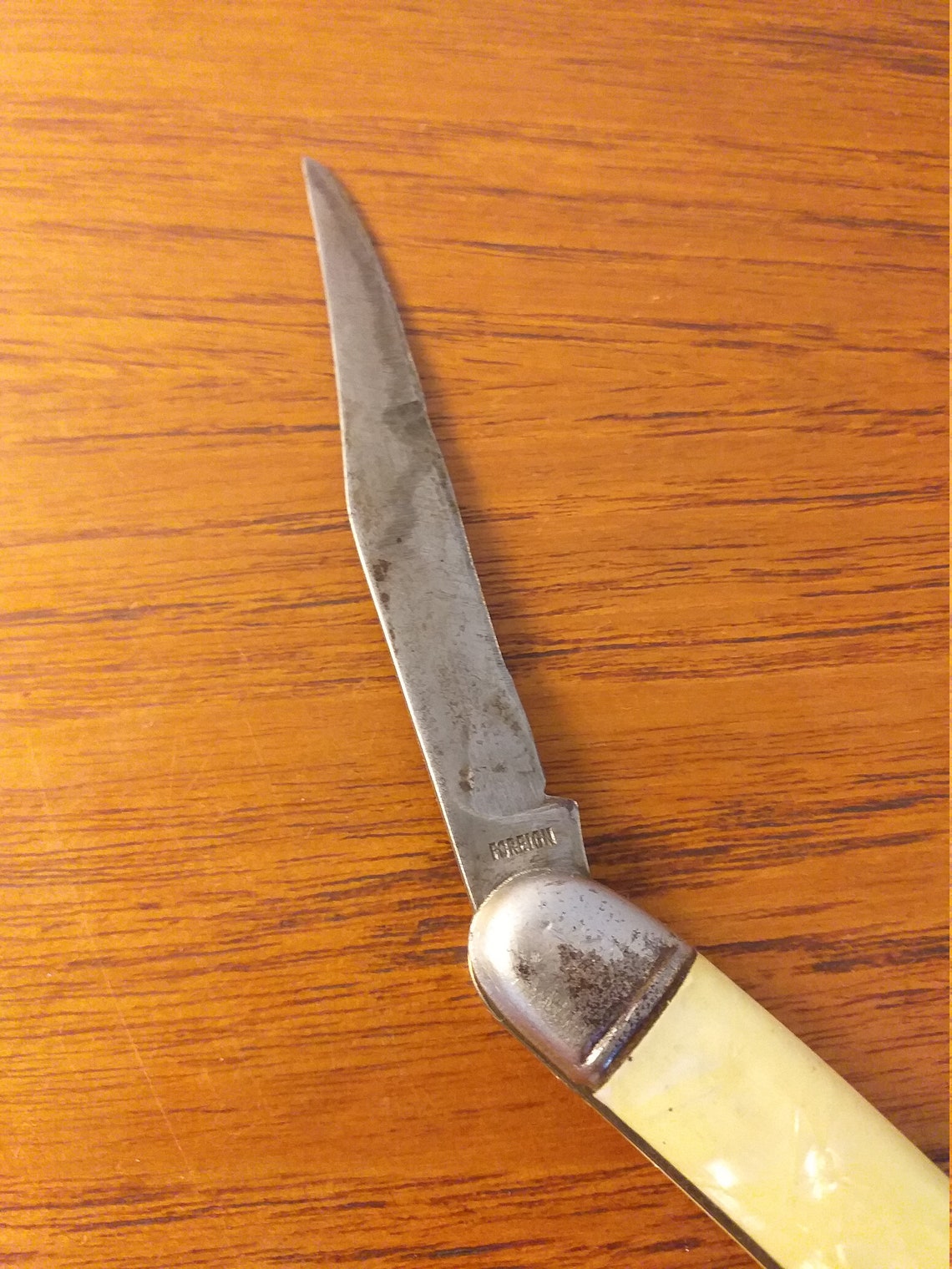 Vintage Fish knife marked foreign Etsy