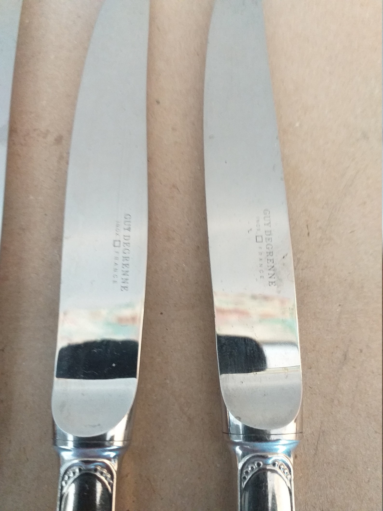 8 Guy Degrenne vintage dinner knives Etsy