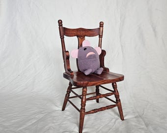Chirley - Handgemachter 6 "OOAK Lila Anhänger Plüsch Schlüsselanhänger