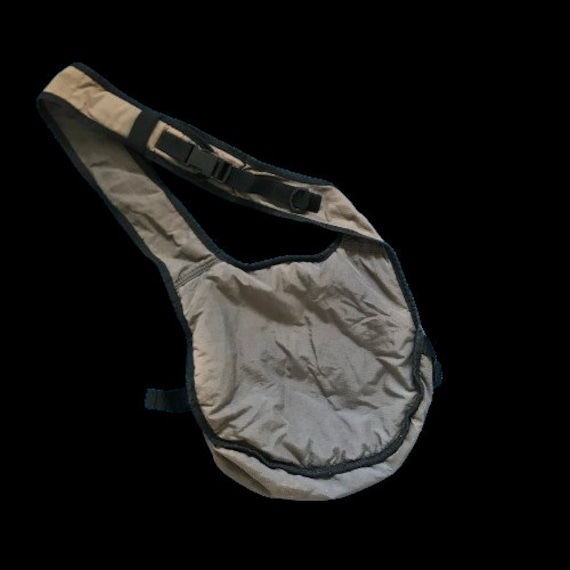 Y2K 2000S 90S ROXY Ripstop Nylon Brown Sling Bag … - image 2