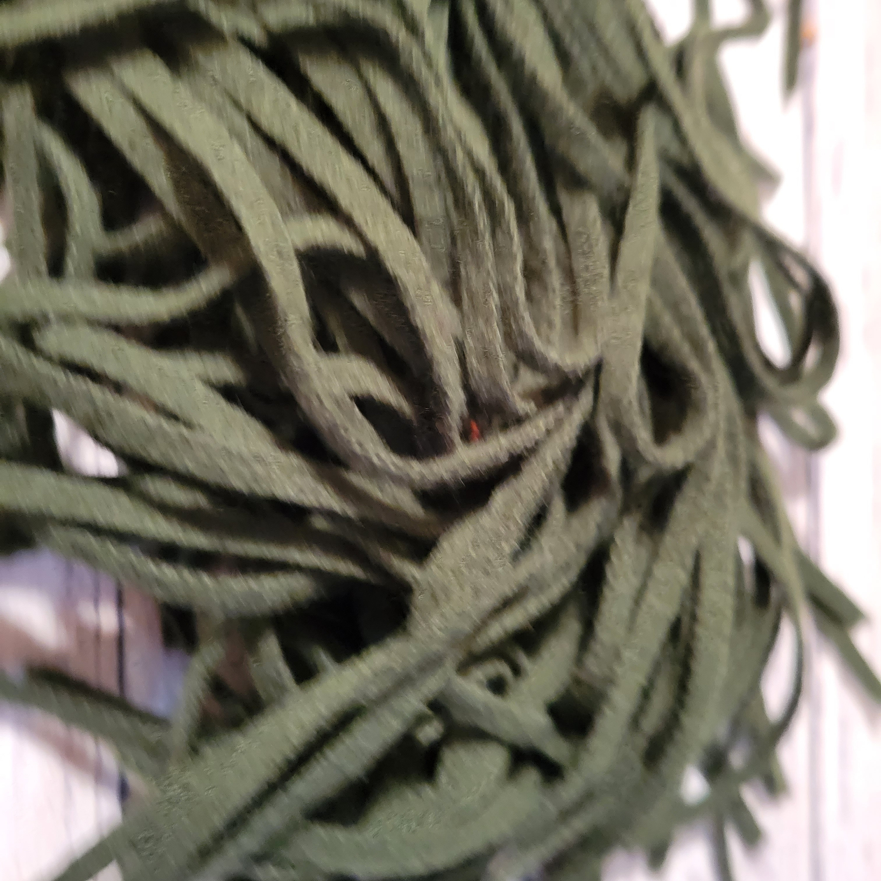 Evergreen Wool Strips for Rug Hooking: Mill Dyed Dorr Wool, 100 Strips ...