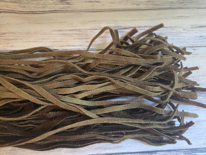 Camo 4, 6 or 8 Hand Dyed Strips for Rug Hooking, 100 Washed Wool Rug