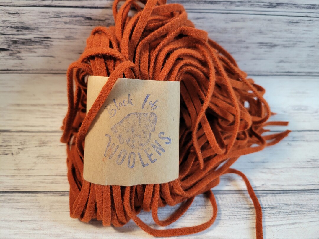 Burnt Orange 100 #4, #6 or #8 Dorr Mill Wool Mill Dyed Strips for Rug ...