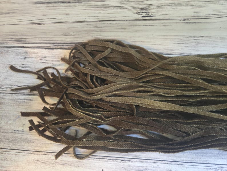 Camo 4, 6 or 8 Hand Dyed Strips for Rug Hooking, 100 Washed Wool Rug