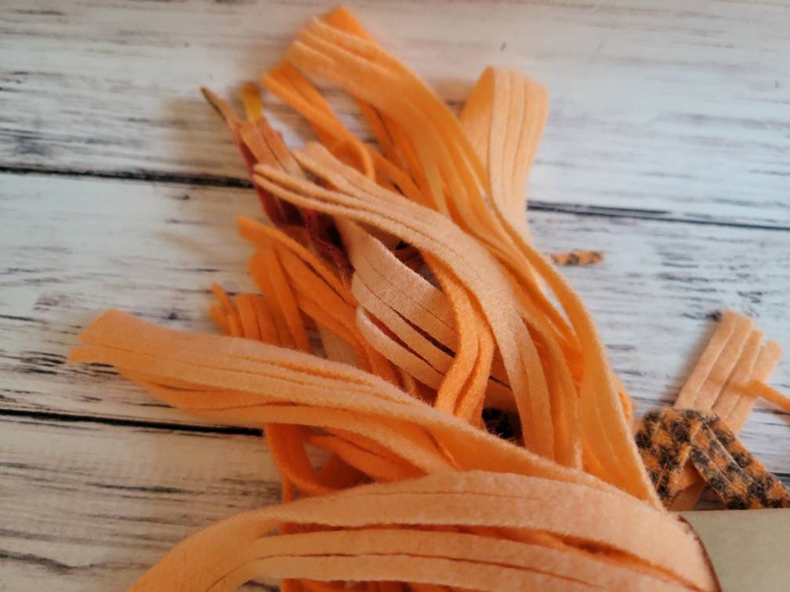 Bright Orange 100 4 6 or 8 Hand Dyed Wool Strips for Rug Etsy
