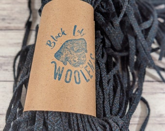 Dark Chocolate Wool Strips for Rug Hooking, #4, #6 or #8 Mill Dyed Wool ...
