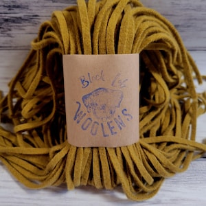 Bronze Gold Wool Rug Hooking Strips: Mill Dyed Dorr Mill Wool, #4, #6 or #8 Cut, 100 Count