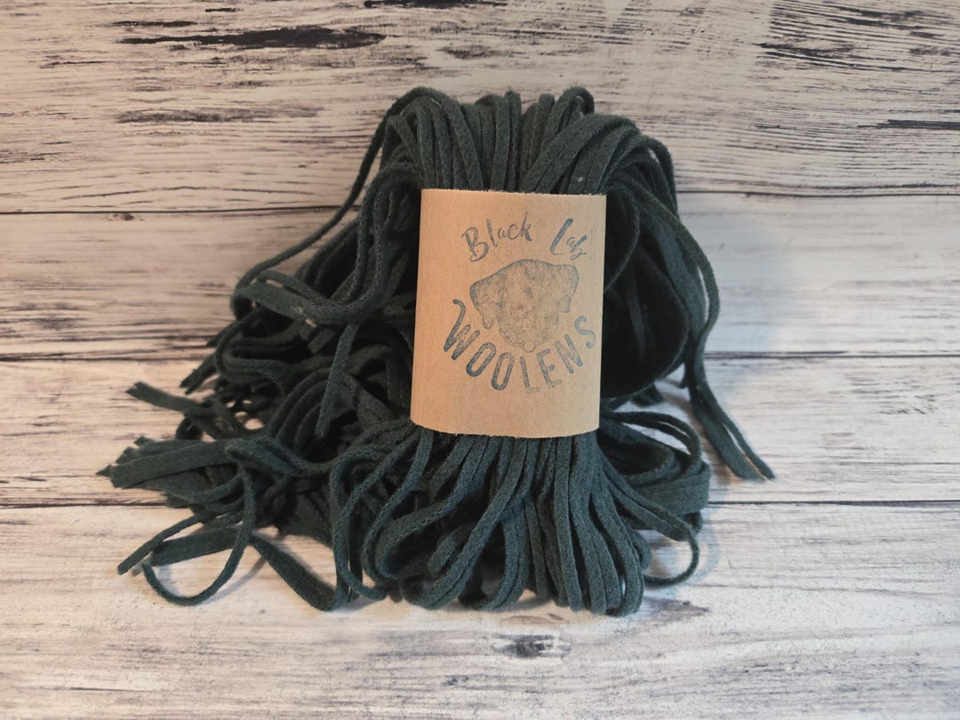 Deep Teal Mill Dyed Rug Hooking Strips, 100 #4, #6 or #8 Dorr Mill Wool ...