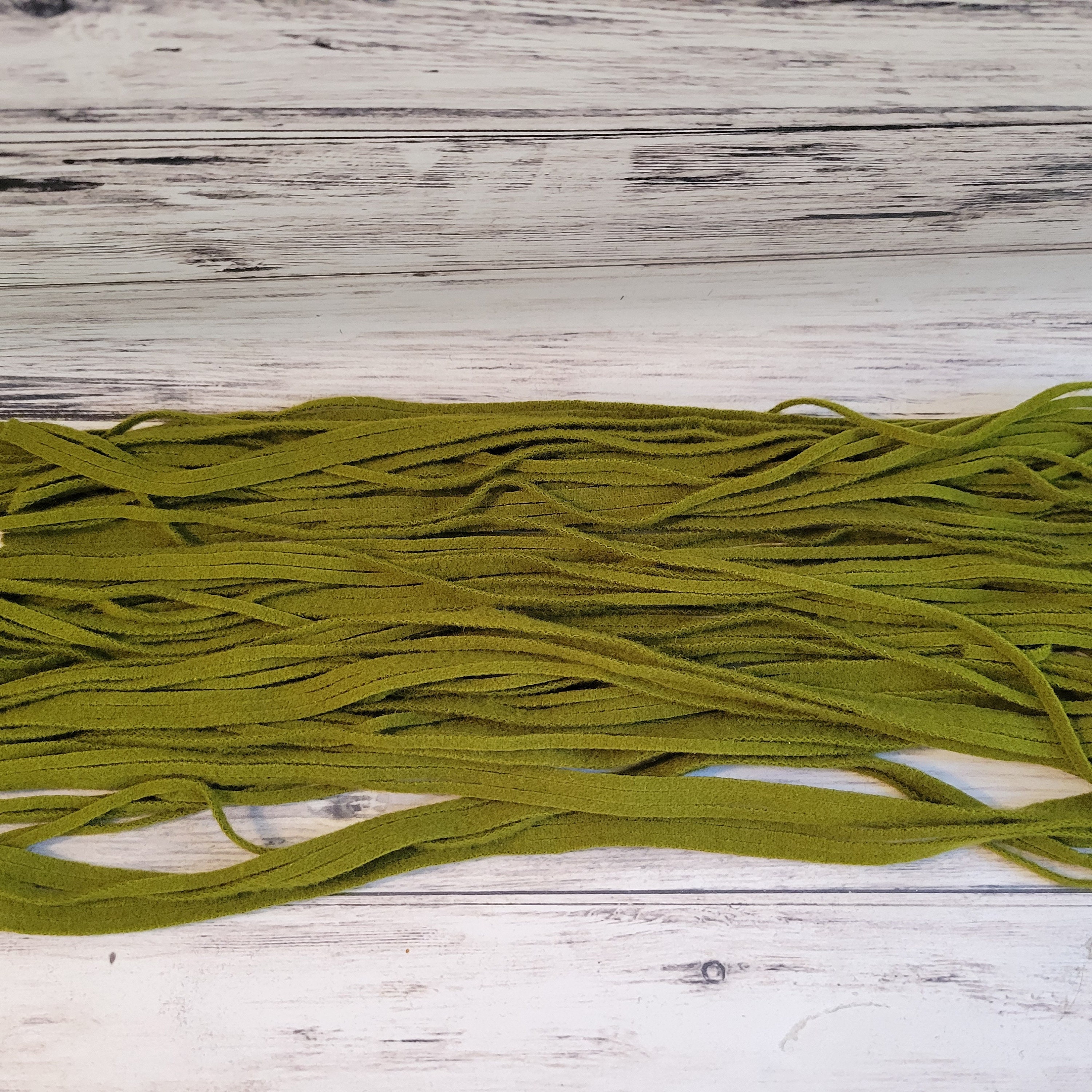 Avocado Wool Rug Hooking Strips, 100 #4, #6 or #8 Mill Dyed Bright ...