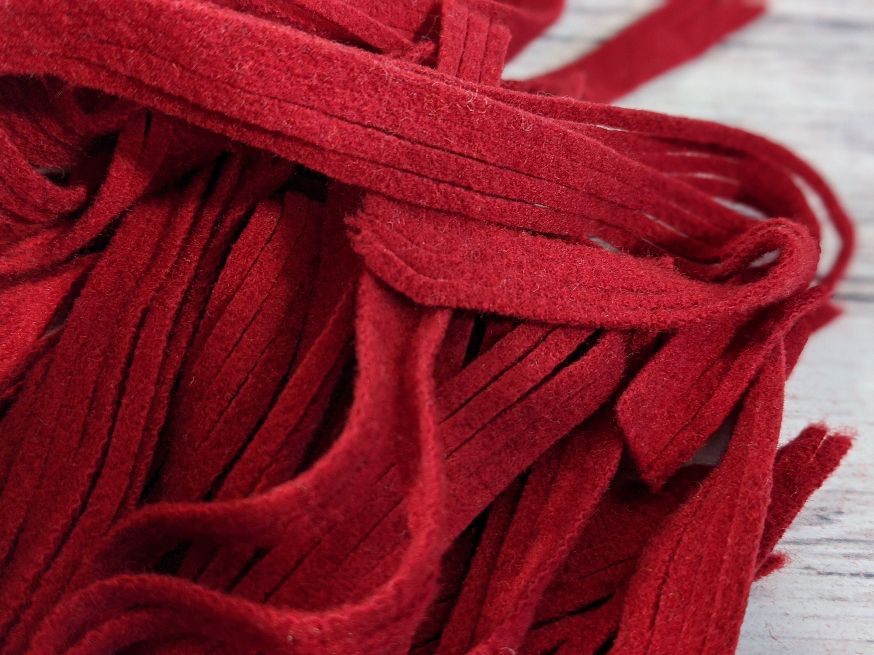 Ruby Red #4, #6 or #8 Dorr Mill Wool Rug Hooking Strips, 100 Mill Dyed ...