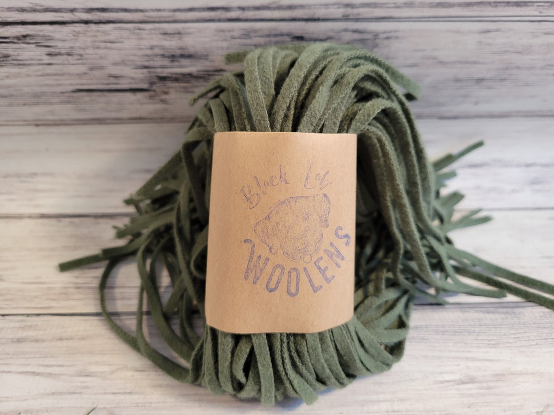 100 4 6 or 8 Sage Green Wool Strips for Rug Hooking Mill - Etsy