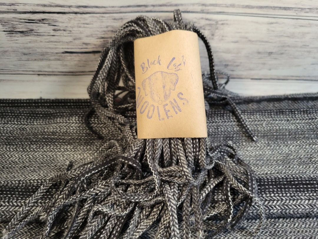 Grey Rug String Black and Gray Ombre #4 or #6 or #8 Texture Bundle Mill Dyed Rug ...