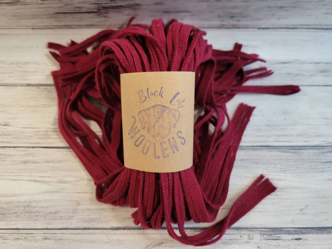 Merlot #4, #6, or #8 Dorr Mill Wool Rug Hooking Strips, 100 Mill Dyed ...