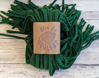 Tissu En Laine 100% à Carreaux Noir Et Gris - Bandes Coupées Pour Crochet De Tapis - Tailles #6 Et #7