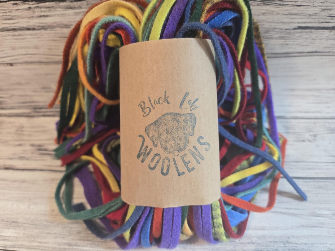Brights Grab Bag of 100 #6 Wool Strips for Rug Hooking - Etsy