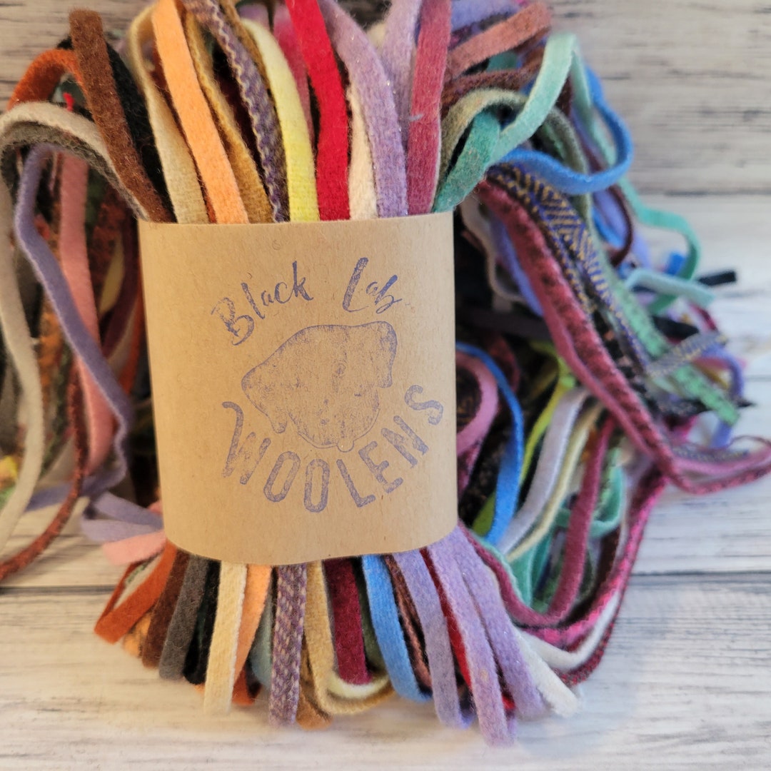 Mixed Bag of #6 100 Wool Strips for Rug Hooking #6, 6/32" - Etsy