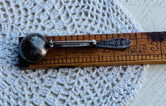 Vintage FineArts Sterling Co. 1949 “Crown Princess” Silverware Pattern Membership Brooch Pin PAT 2066969 View 6