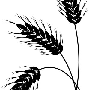 Wheat Wall Decal Fall Harvest Decor Decorative Design | Etsy
