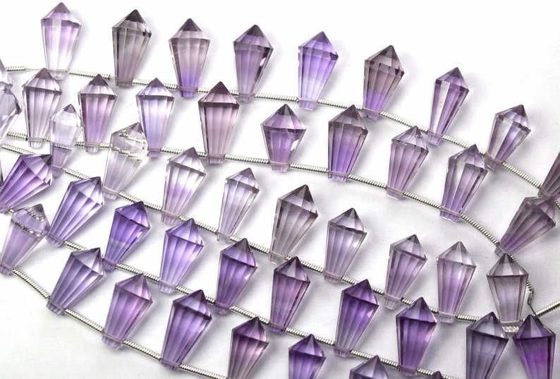 Buy 10 Pieces,good Quality Natural Pink Amethyst Faceted Fancy Cone