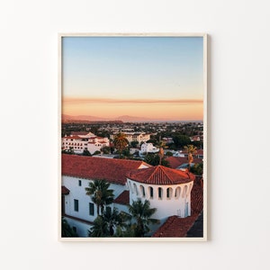 Santa Barbara Art, Santa Barbara Poster, Santa Barbara Wall Art, Santa Barbara Gift, Santa Barbara Print, California, Santa Barbara