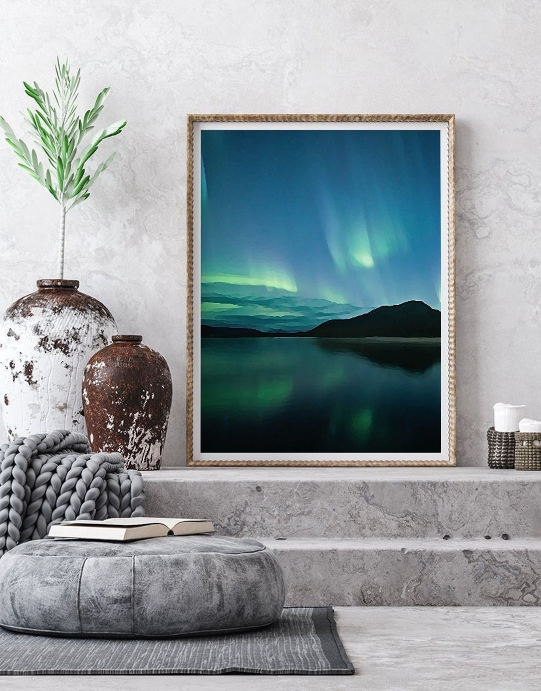 Northern Lights Print Northern Lights Art Northern Lights Etsy