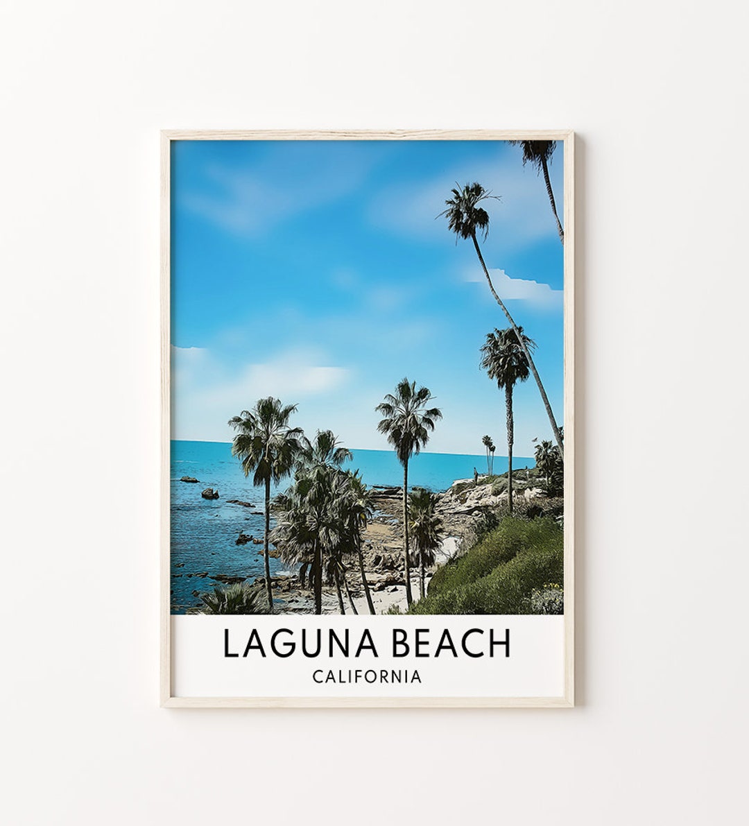Laguna Beach Print Laguna Beach Wall Art Laguna Beach Art Etsy