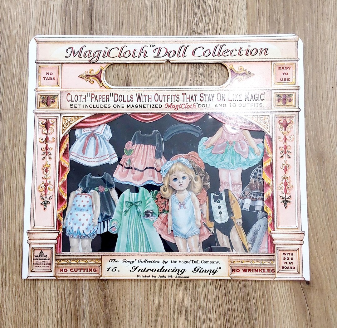 Vintage Magnetized Magicloth Paper Doll - No. 15 Introducing Ginny - Etsy
