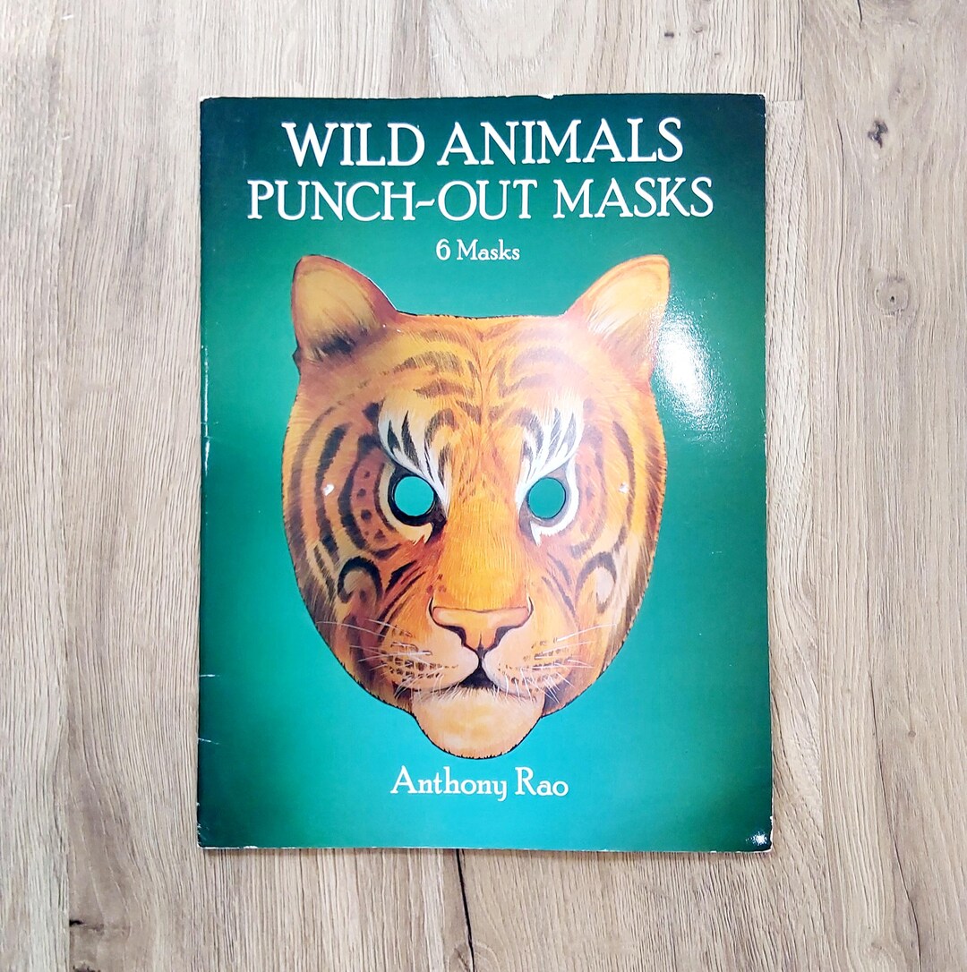 Vintage Wild Animal Punch Out Paper Masks by Anthony Rao - Etsy