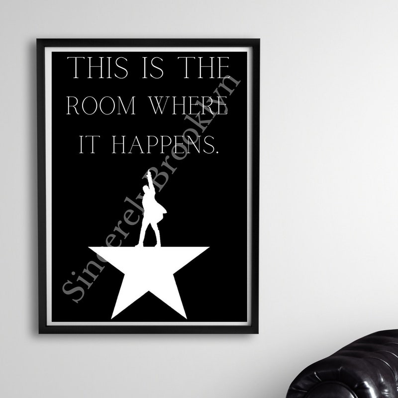 The Room Where It Happenes - Etsy