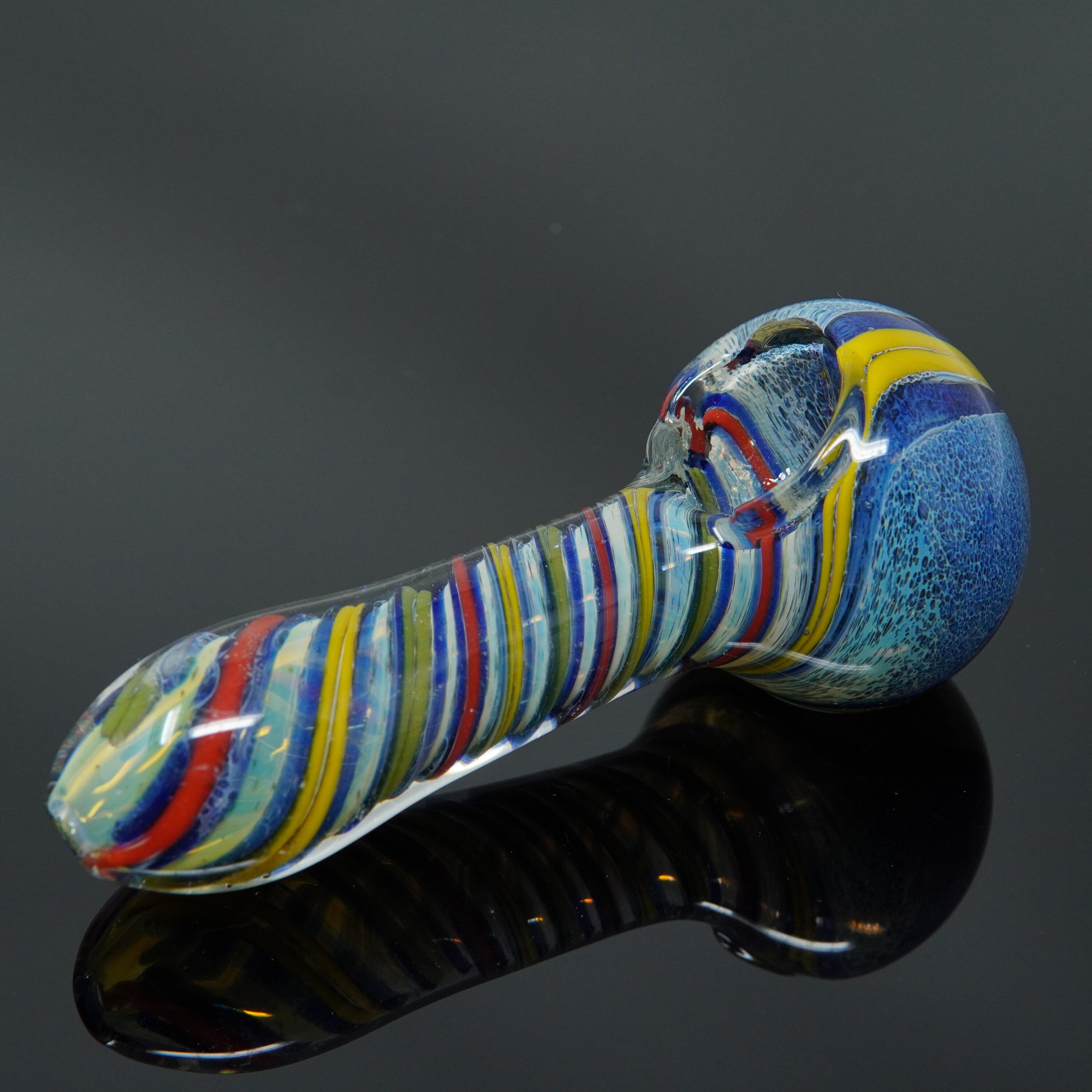 4 Handmade Fumed Colorful Stripe Tobacco Smoking Bowl Etsy