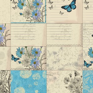 Faded Daisy: Vintage Printable Crafting Set for Junk Journals, Scrapbooks, Stationery, Collages image 2