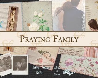 Praying Family: Bible Journaling Printable Kit