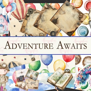 Adventure Awaits: Druckbares Bastelset