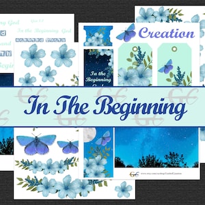 In The Beginning: Bible Journaling Printable Kit