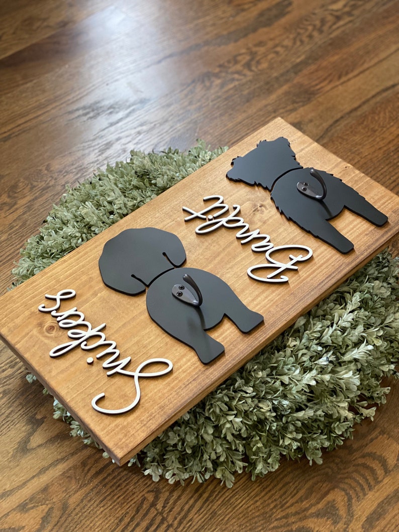 Custom Dog Leash Holder Etsy