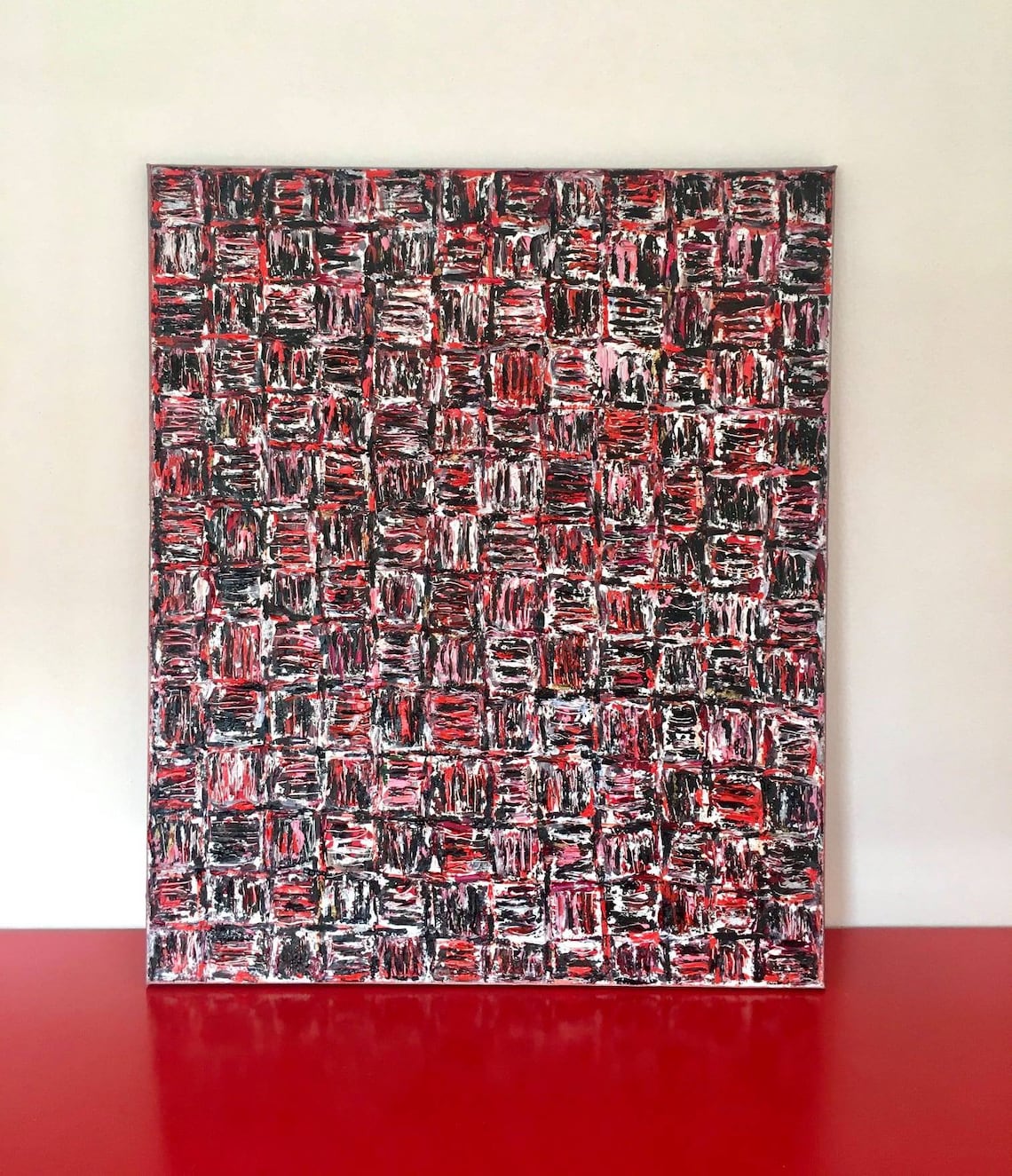 Abstract Squares Oil Painting On Canvas Imagination I Etsy