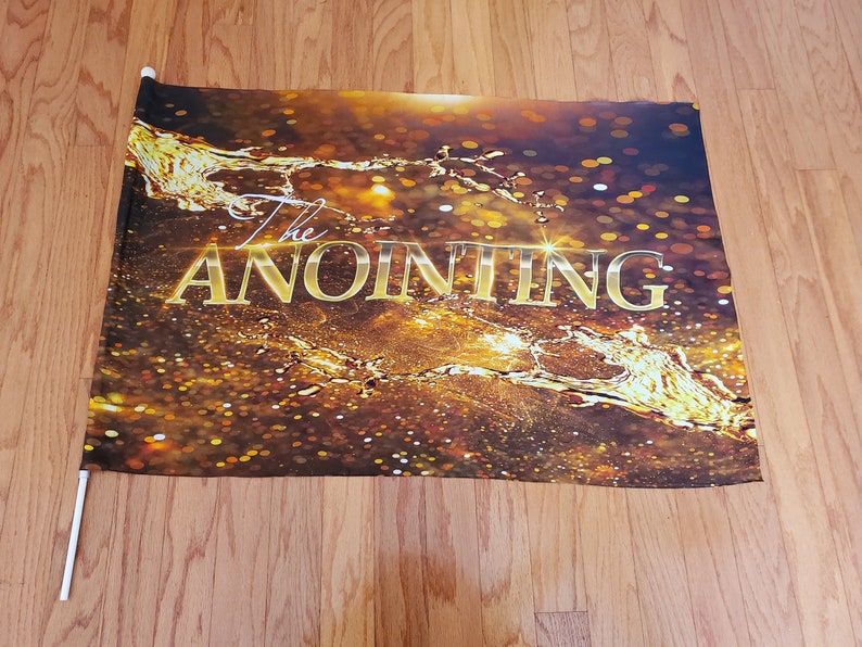 Worship flags silk worship flag the Anointing Banner flag Etsy