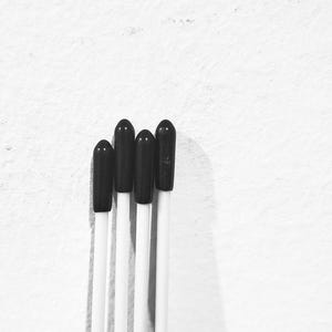 Fiberglass Worship Flexi rods with Rubber Tips - 36 Inch, Set of 4