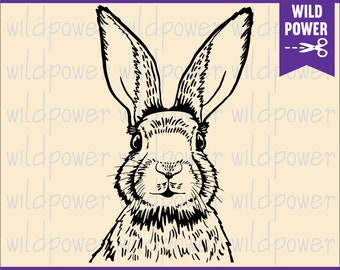 Cute bunny face svg,Rabbit svg,Bunny svg files for cricut,Easter farm animal clipart,Bunny Vector,Rabbit Shirt,Rabbit Face svg,Rabbit dxf